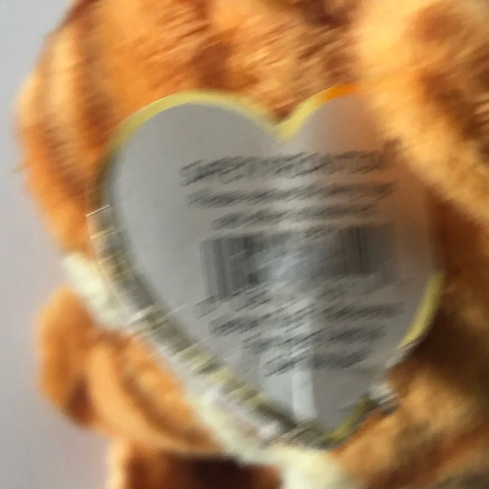 TY Beanie Babies Garfield stuffed animal plush with original tag.